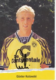 Günter Kutowski  1994/1995  Borussia Dortmund  Fußball  Autogrammkarte original signiert 