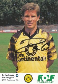 Stefan Reuter  1992/1993  Borussia Dortmund  Fußball  Autogrammkarte original signiert 