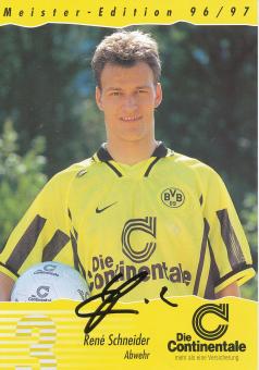 Rene Schneider  1996/1997  Borussia Dortmund  Fußball  Autogrammkarte original signiert 