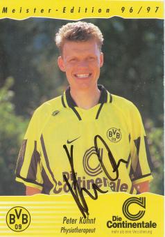 Peter Kuhnt  1996/1997  Borussia Dortmund  Fußball  Autogrammkarte original signiert 