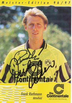 Frank Riethmann 1996/1997  Borussia Dortmund  Fußball  Autogrammkarte original signiert 