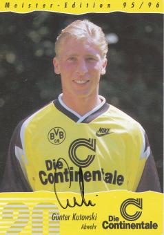 Günter Kutowski  1995/1996  Borussia Dortmund  Fußball  Autogrammkarte original signiert 