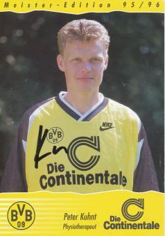 Peter Kuhnt  1995/1996  Borussia Dortmund  Fußball  Autogrammkarte original signiert 