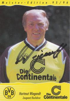 Hartmut Wiegandt  1995/1996  Borussia Dortmund  Fußball  Autogrammkarte original signiert 