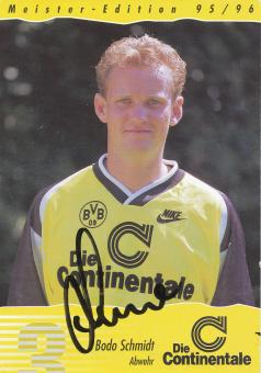 Bodo Schmidt  1995/1996  Borussia Dortmund  Fußball  Autogrammkarte original signiert 