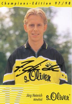 Jörg Heinrich  1997/1998  Borussia Dortmund  Fußball  Autogrammkarte original signiert 