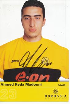 Ahmed Reda Madouni  Stanz Karte Borussia Dortmund  Fußball  Autogrammkarte original signiert 
