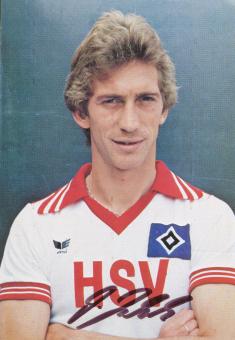 Dietmar Jakobs  1979/80  Hamburger SV  Fußball  Autogrammkarte original signiert 
