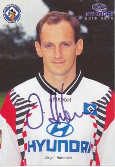 Jürgen Hartmann  1996/1997  Hamburger SV  Fußball  Autogrammkarte original signiert 