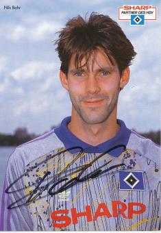 Nils Bahr  1990/1991  Hamburger SV  Fußball  Autogrammkarte original signiert 