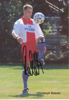 Christoph Babatz  1997/1998  Hamburger SV  Fußball  Autogrammkarte original signiert 