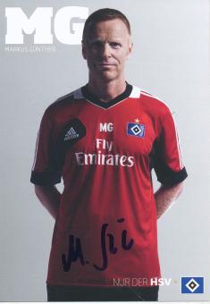 Markus Günther  2013/2014  Hamburger SV  Fußball  Autogrammkarte original signiert 