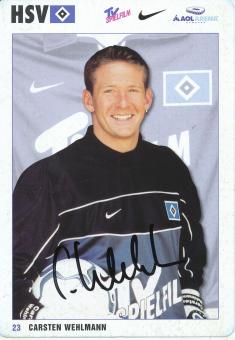 Carsten Wehlmann  2001/2002  Hamburger SV  Fußball  Autogrammkarte original signiert 