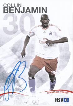 Collin Benjamin  2009/2010  Hamburger SV  Fußball  Autogrammkarte original signiert 