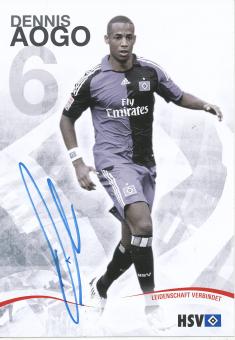 Dennis Aogo  2009/2010  Hamburger SV  Fußball  Autogrammkarte original signiert 
