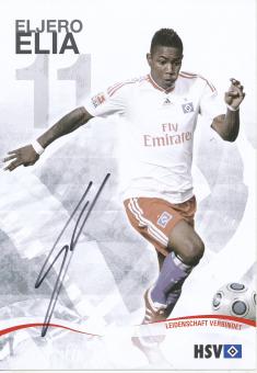 Eljero Elia  2009/2010  Hamburger SV  Fußball  Autogrammkarte original signiert 