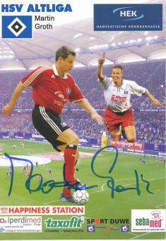 Martin Groth  Altliga  Hamburger SV  Fußball  Autogrammkarte original signiert 