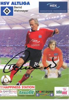 Bernd Wehmeyer  Altliga  Hamburger SV  Fußball  Autogrammkarte original signiert 