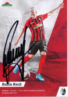 Robin Koch  2019/2020  SC Freiburg  Fußball Autogrammkarte original signiert 