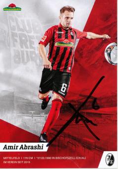 Amir Abrashi  2019/2020  SC Freiburg  Fußball Autogrammkarte original signiert 