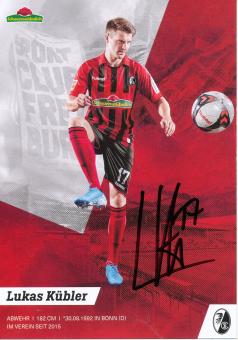 Lukas Kübler  2019/2020  SC Freiburg  Fußball Autogrammkarte original signiert 
