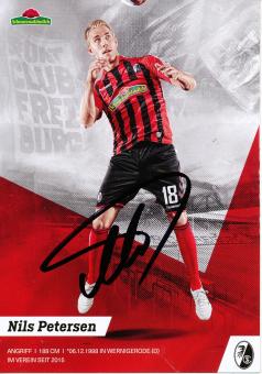 Nils Petersen  2019/2020  SC Freiburg  Fußball Autogrammkarte original signiert 
