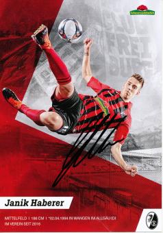 Janik Haberer  2019/2020  SC Freiburg  Fußball Autogrammkarte original signiert 