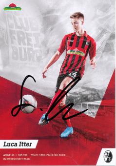 Luca Itter  2019/2020  SC Freiburg  Fußball Autogrammkarte original signiert 