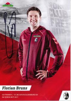 Florian Bruns  2019/2020  SC Freiburg  Fußball Autogrammkarte original signiert 