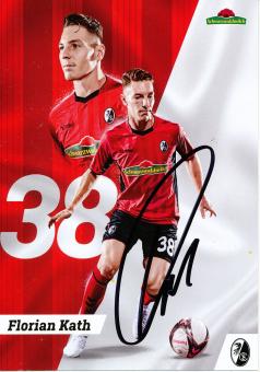 Florian Kath   2018/2019  SC Freiburg  Fußball Autogrammkarte original signiert 