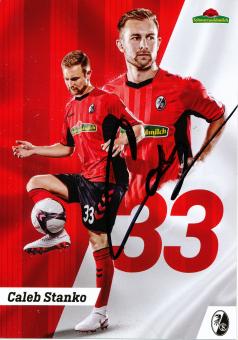 Caleb Stanko   2018/2019  SC Freiburg  Fußball Autogrammkarte original signiert 