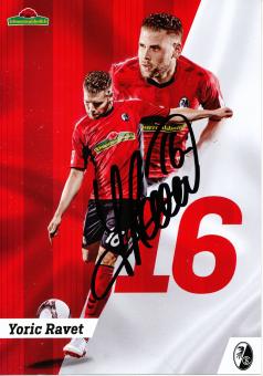 Yoric Ravet   2018/2019  SC Freiburg  Fußball Autogrammkarte original signiert 