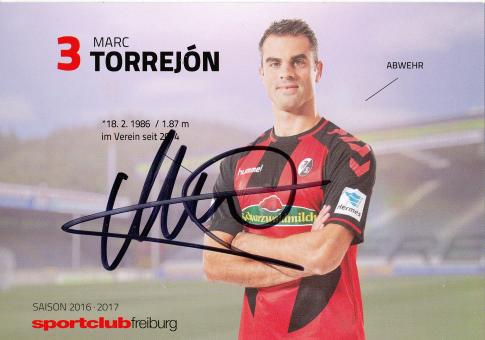 Marc Torrejon   2016/2017  SC Freiburg  Fußball Autogrammkarte original signiert 