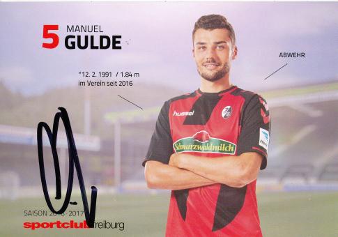 Manuel Gulde   2016/2017  SC Freiburg  Fußball Autogrammkarte original signiert 