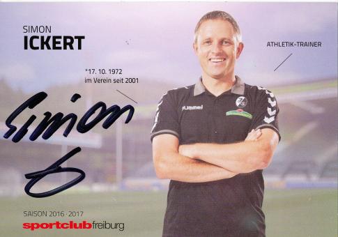 Simon Ickert  2016/2017  SC Freiburg  Fußball Autogrammkarte original signiert 