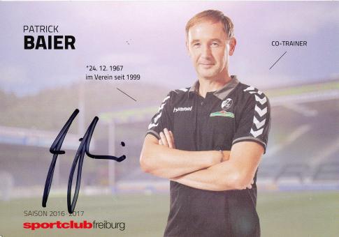 Patrick Baier  2016/2017  SC Freiburg  Fußball Autogrammkarte original signiert 