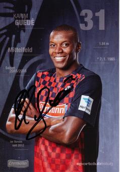 Karim Guede  2015/2016  SC Freiburg  Fußball Autogrammkarte original signiert 
