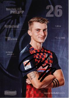 Maximilian Philipp  2015/2016  SC Freiburg  Fußball Autogrammkarte original signiert 