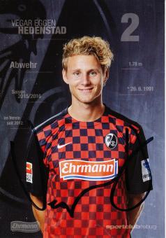 Vegar Eggen Hedenstad  2015/2016  SC Freiburg  Fußball Autogrammkarte original signiert 