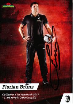 Florian Bruns  2017/2018  SC Freiburg  Fußball Autogrammkarte original signiert 