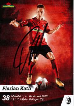 Florian Kath  2017/2018  SC Freiburg  Fußball Autogrammkarte original signiert 