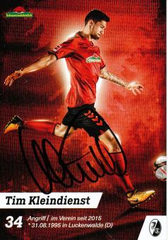 Tim Kleindienst  2017/2018  SC Freiburg  Fußball Autogrammkarte original signiert 