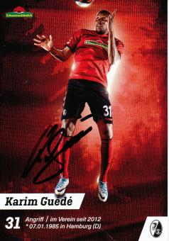 Karim Guede  2017/2018  SC Freiburg  Fußball Autogrammkarte original signiert 