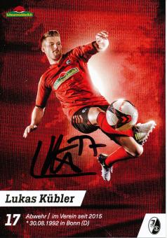Lukas Kübler  2017/2018  SC Freiburg  Fußball Autogrammkarte original signiert 
