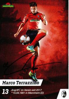 Marco Terrazzino  2017/2018  SC Freiburg  Fußball Autogrammkarte original signiert 