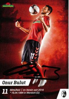Onur Bulut  2017/2018  SC Freiburg  Fußball Autogrammkarte original signiert 