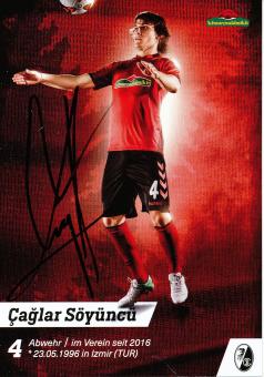 Caglar Söyüncu  2017/2018  SC Freiburg  Fußball Autogrammkarte original signiert 