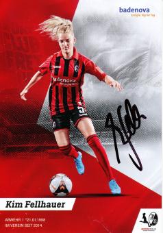 Kim Fellhauer  2019/2020  SC Freiburg  Frauen Fußball Autogrammkarte original signiert 