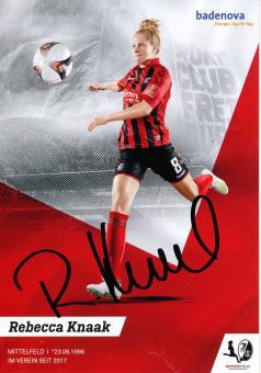 Rebecca Knaak  2019/2020  SC Freiburg  Frauen Fußball Autogrammkarte original signiert 