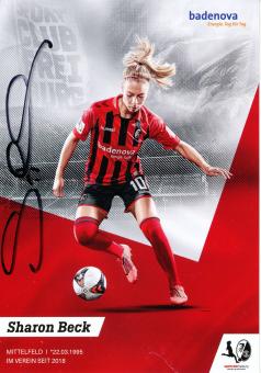 Sharon Beck  2019/2020  SC Freiburg  Frauen Fußball Autogrammkarte original signiert 